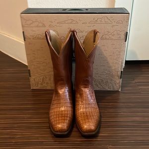 Square Toe Caiman Boots, Tecovas